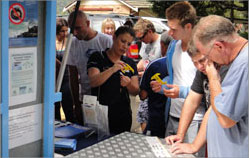 Volunteer undertaking biology training, Cronulla