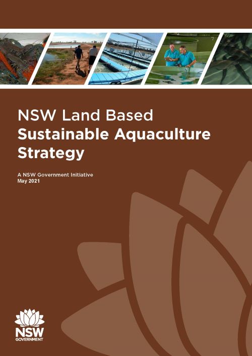 NSW Land Based Sustainable Aquaculture Strategy 2021 Front Cover Image