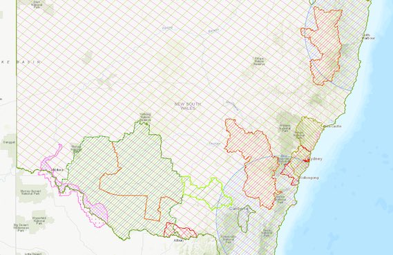 NSW Maps for biosecurity zones and other restricted areas