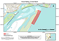 Map of closure for Forster Beach