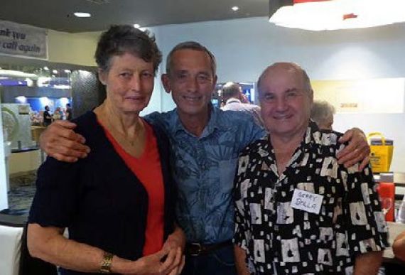 Yvonne Unitt, John Heckenberg and Gerry Bolla