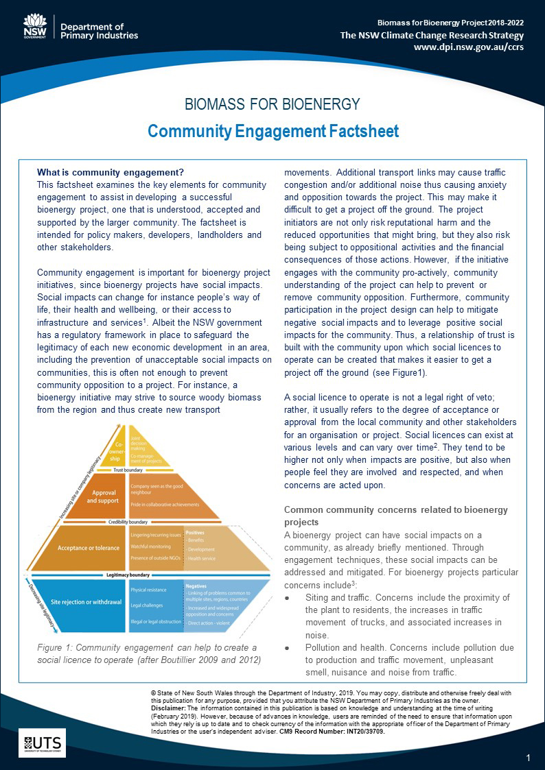 Community Engagement Factsheet