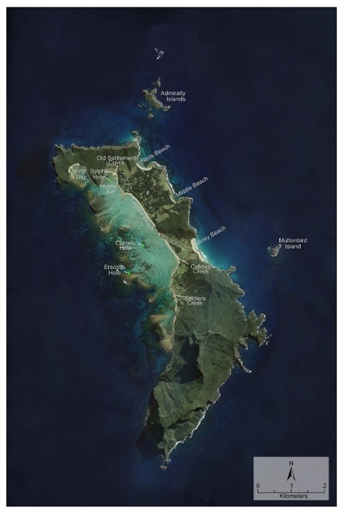 Aerial view of Lord Howe Island