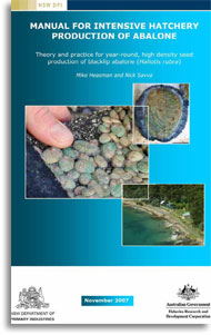Cover of the Manual for intensive hatchery production of abalone