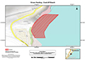 Map of closure for Coalcliff Beach