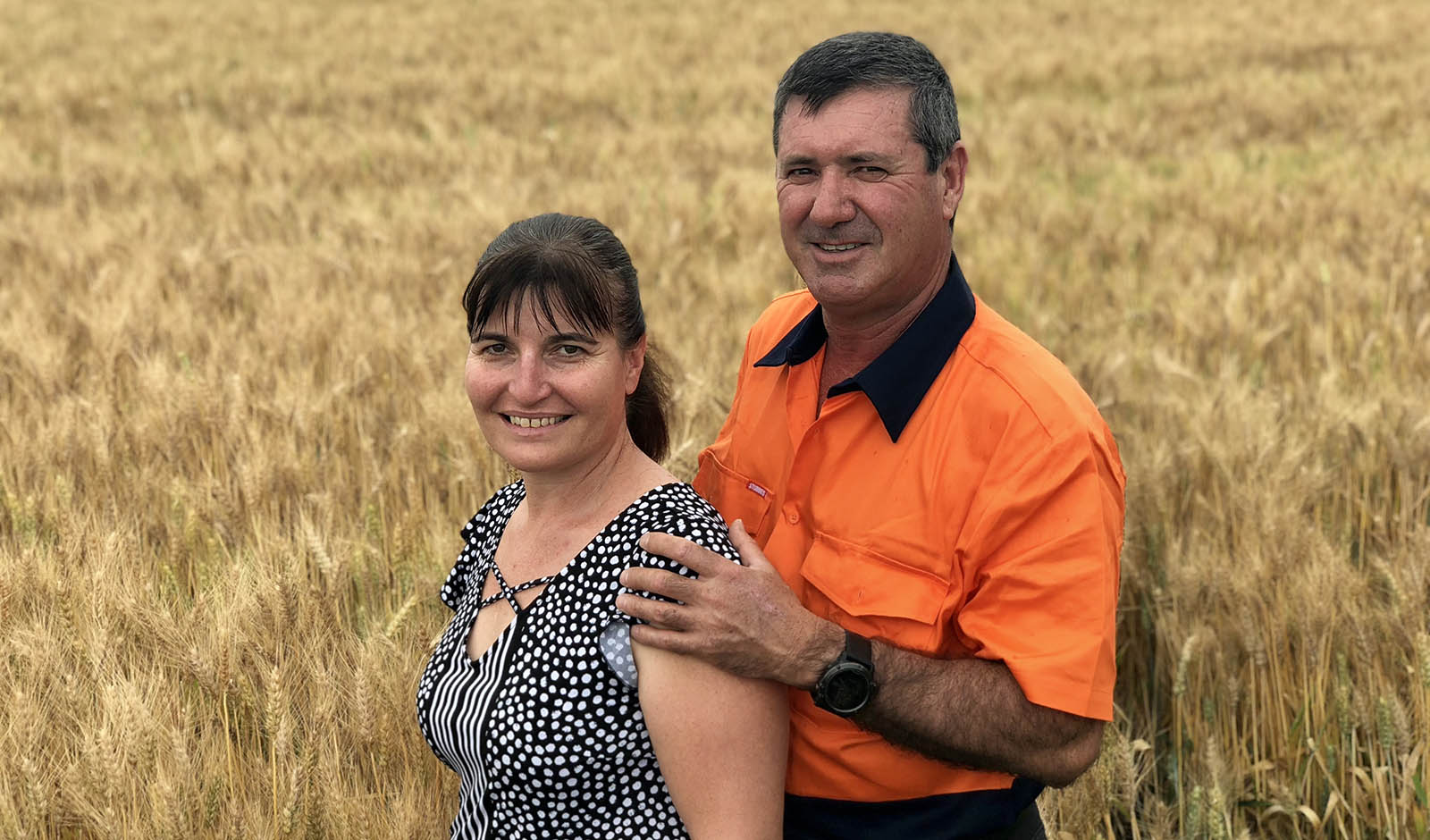 The 2018 Farmer of the Year winners Glen and  Julie Andreazza from Willbriggie