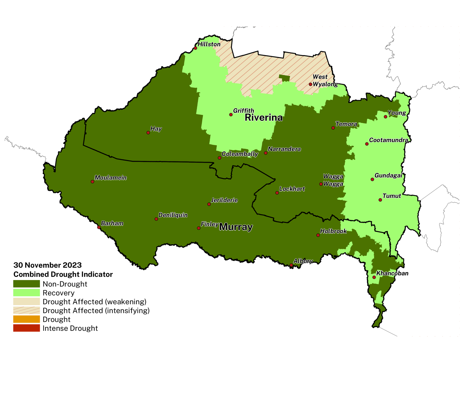 Figure 18. Combined Drought Indicator for the Murray and Riverina regions