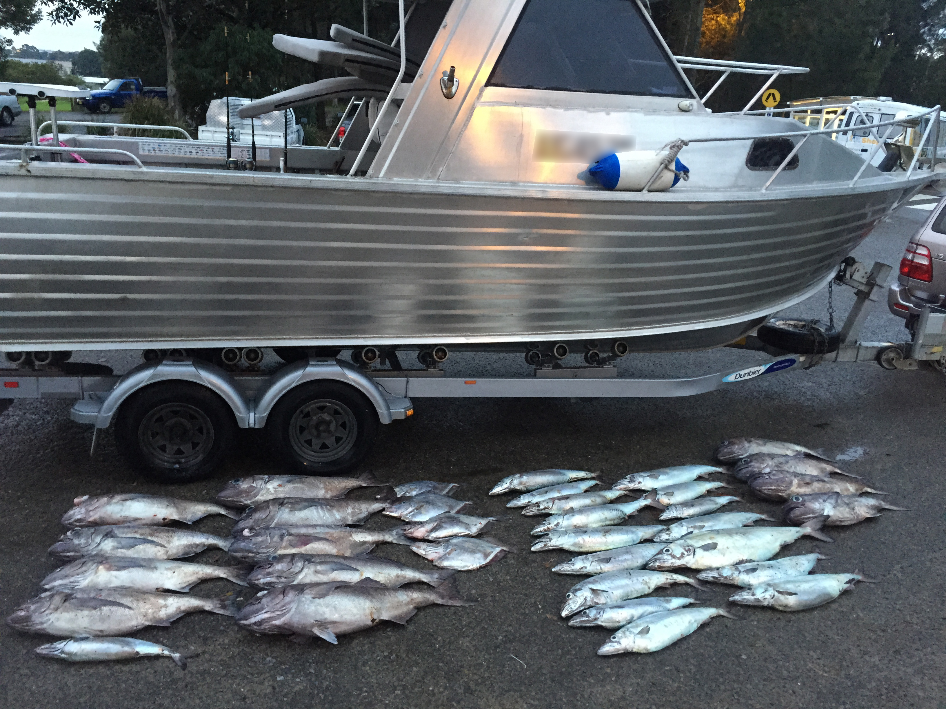 A boat forfeited by the Court and the illegally caught fish