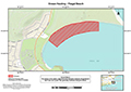 Map of closure for Fingal Beach