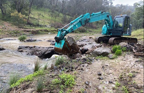 Coppabella Creek weir removal