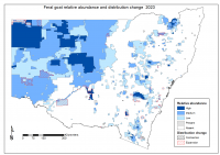 Feral goat 2023 distribution map