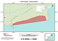 Map of closure for Treachery Beach