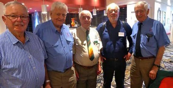 Bill Trimmer, Frank Doughty, Col Short, Andrew Beattie and Graham Linnegar