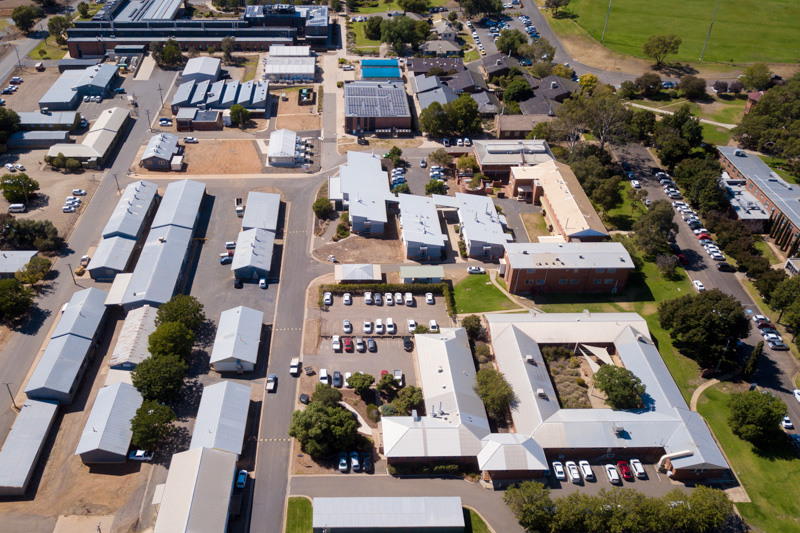 Aerial view of WWAI