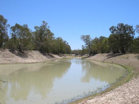 The Darling River north of Pooncarie