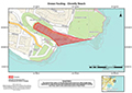 Map of closed waters of Clovelly Beach