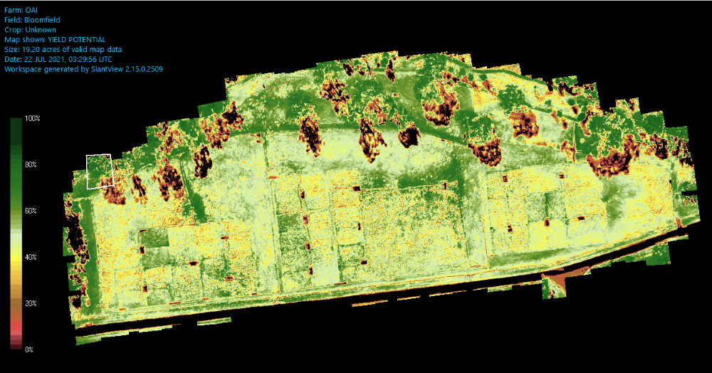 Yield potential map