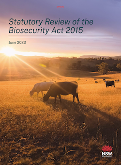 Statutory Review of the Biosecurity Act 2015