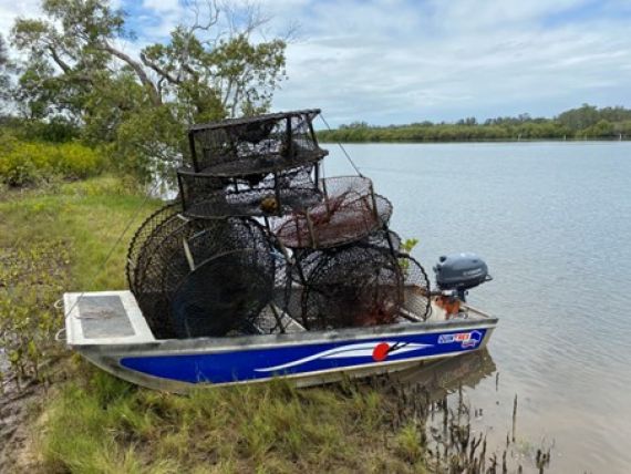 Unlawful crab traps seized on the NSW North Coast