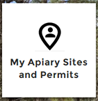 my apiary sites and permits screenshot