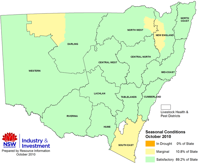 NSW drought map