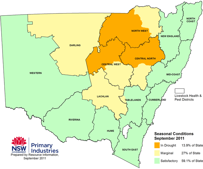 NSW drought map