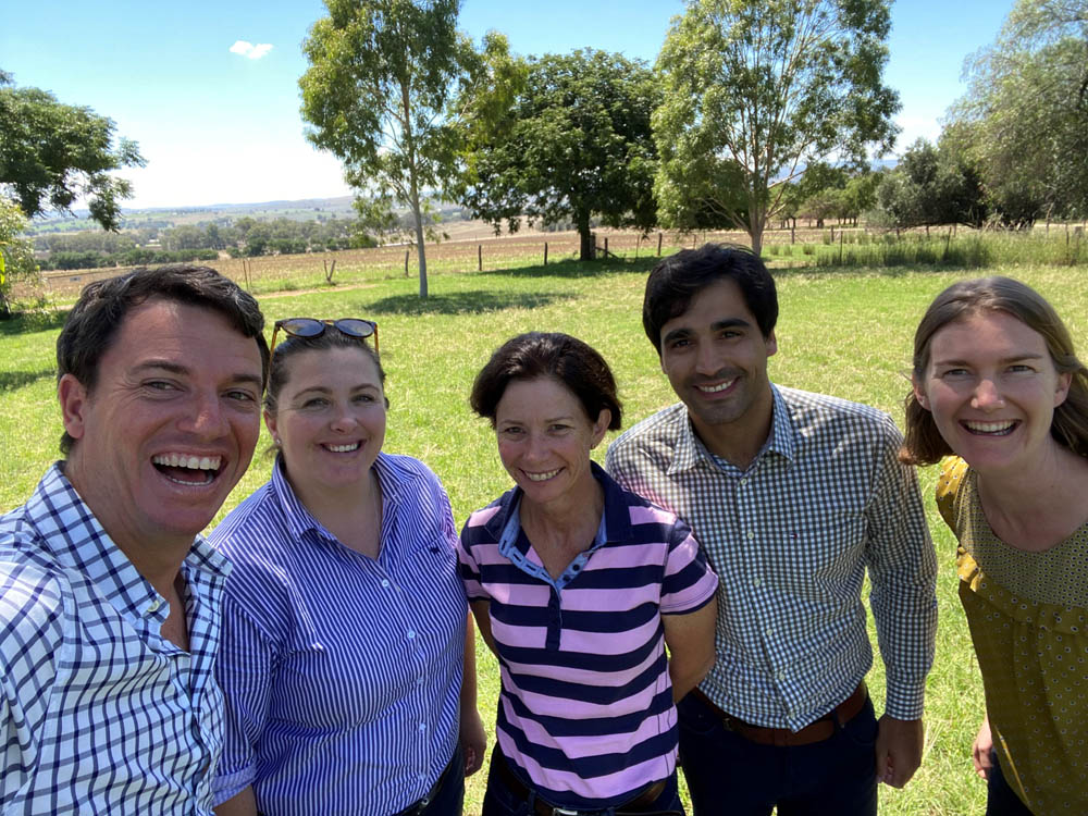 The NSW DPI Dairy Team smile for the camera