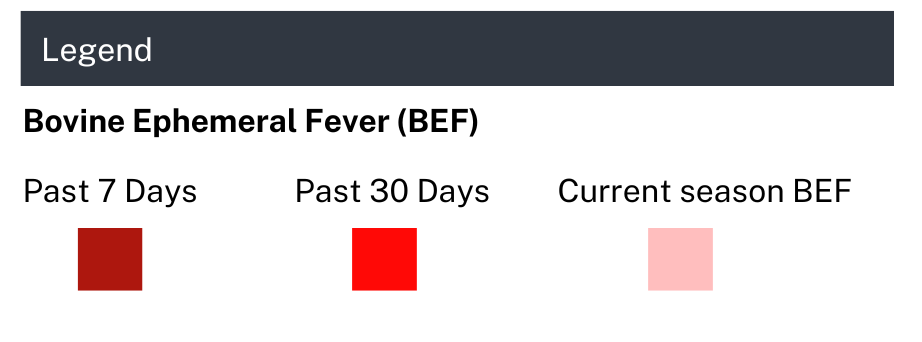 BEF map legend