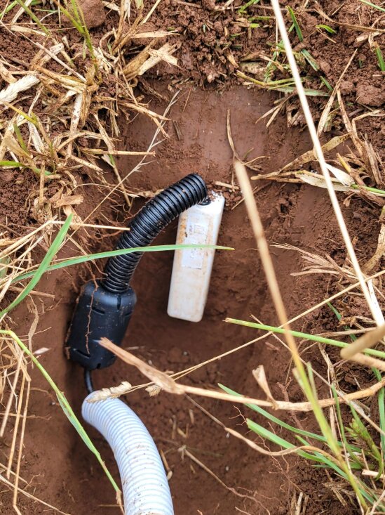 Soil moisture sensor in the soil