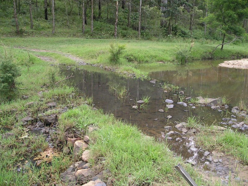 Fords built up with rock limit fish passage