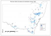 Red deer distribution map 2023