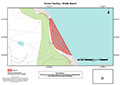 Map of closure for Shelly Beach