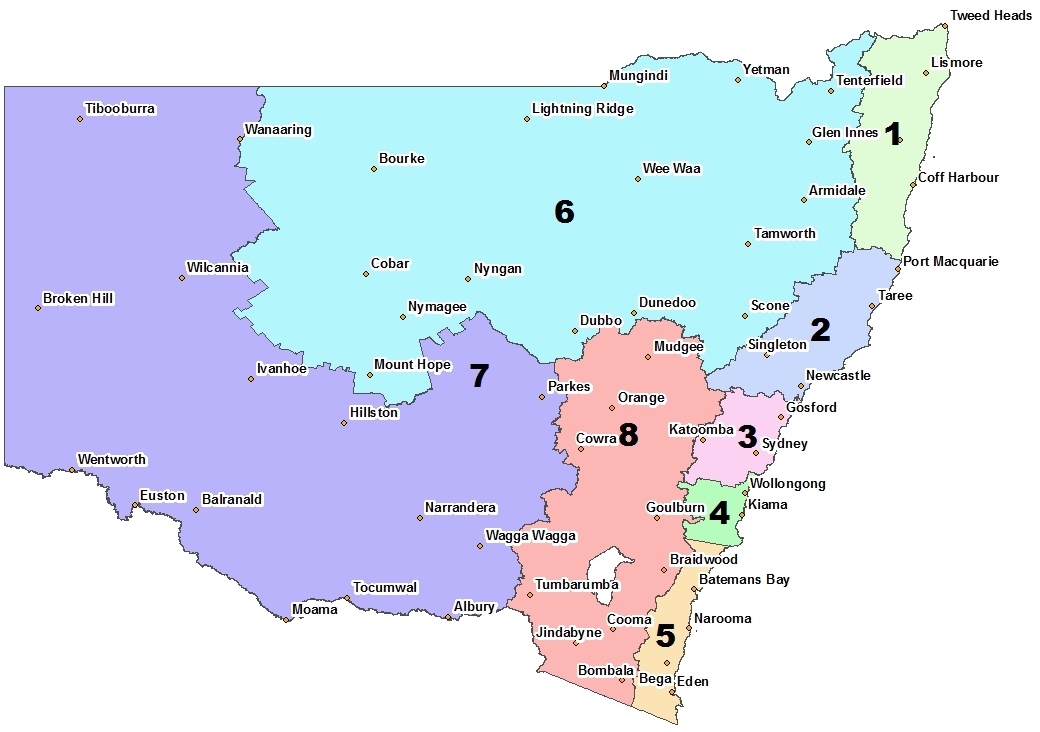 RFNSW regions map