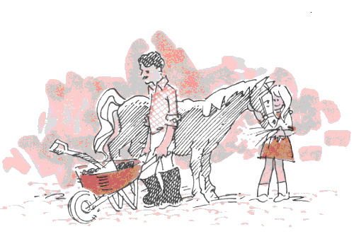 Horse cartoon 1