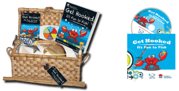 Get Hooked basket and DVD