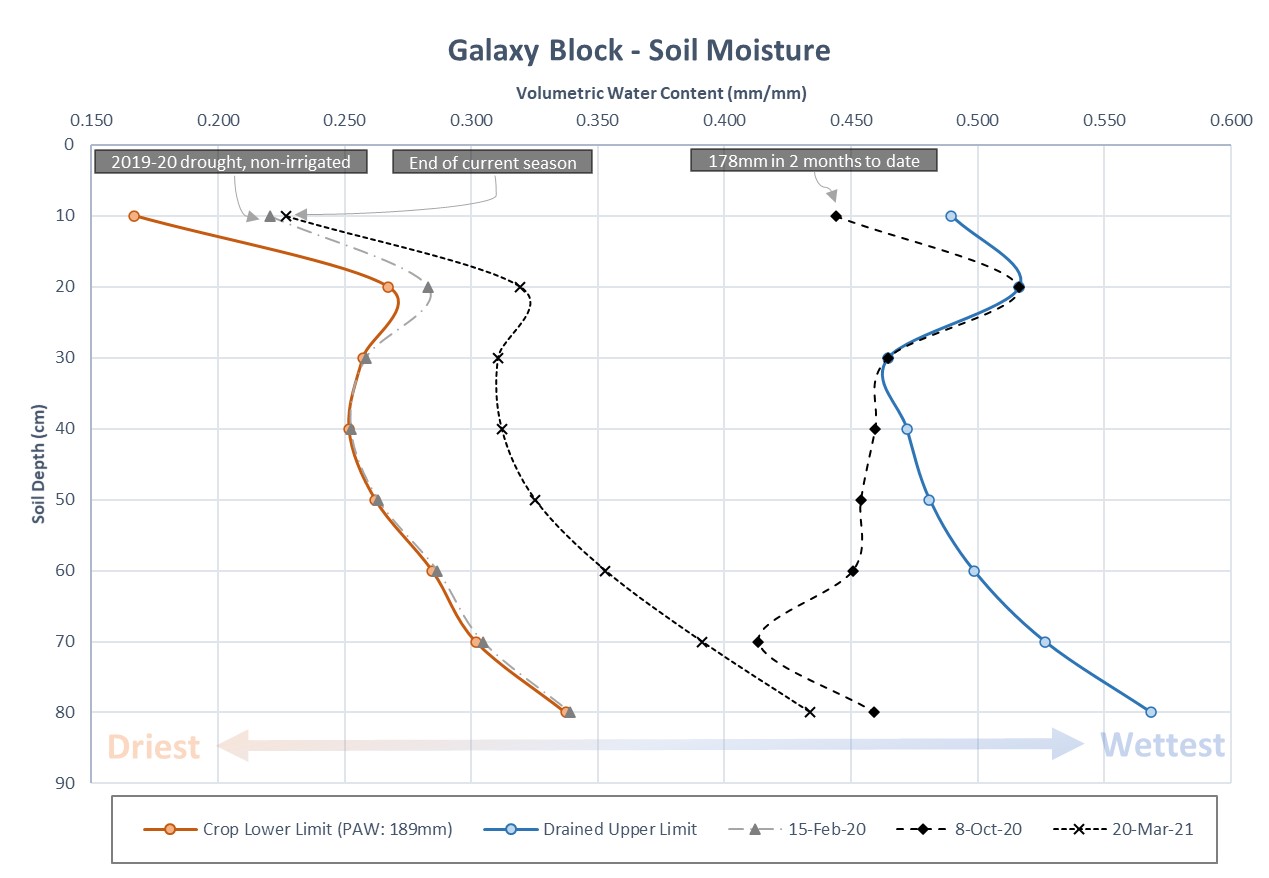 Soil Moisture Levels/Moisture Graph