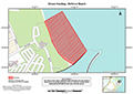 Map of closure for Airforce Beach