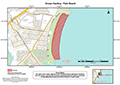 Map of closure for Park Beach