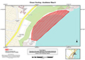 Map of closure for Austinmer Beach