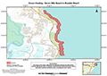 Map of closure for Seven Mile Beach to Boulder Beach