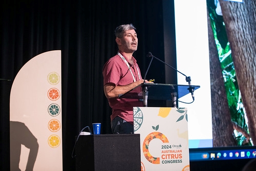 Dr Dave Monks presenting at the Australian Citrus Congress