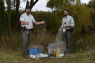 Illegal nets and fishing gear seized from north western NSW