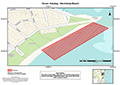 Map of closure for Merimbula Beach