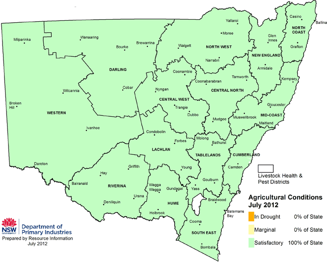 NSW drought map