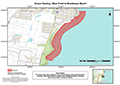 Map of closure for Blue Point to Breakaway Beach
